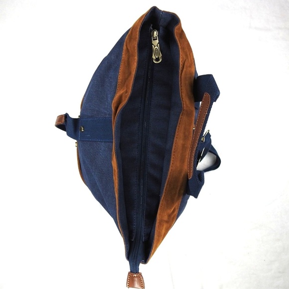 Canvas Rucksack Travel Duffel Bag Shoulder Sling - Picture 4 of 8